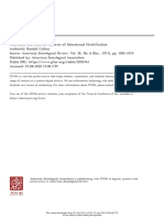 Collins - 1971 - Functional and Conflict Theories of Educational Stratification