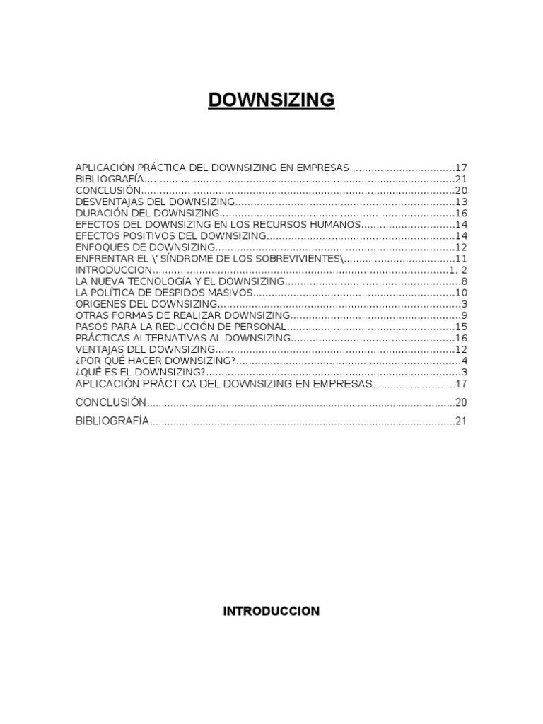 Downsizing Admin Is Trac Ion | PDF | Gestión de recursos humanos | Toma ...