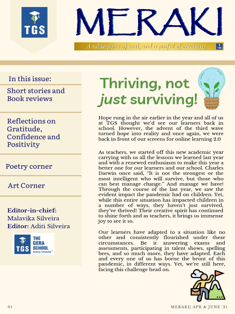 Thriving Through Change: Student Reflections | PDF | Coca Cola | Learning