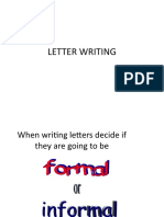 Formal, Informal Letter