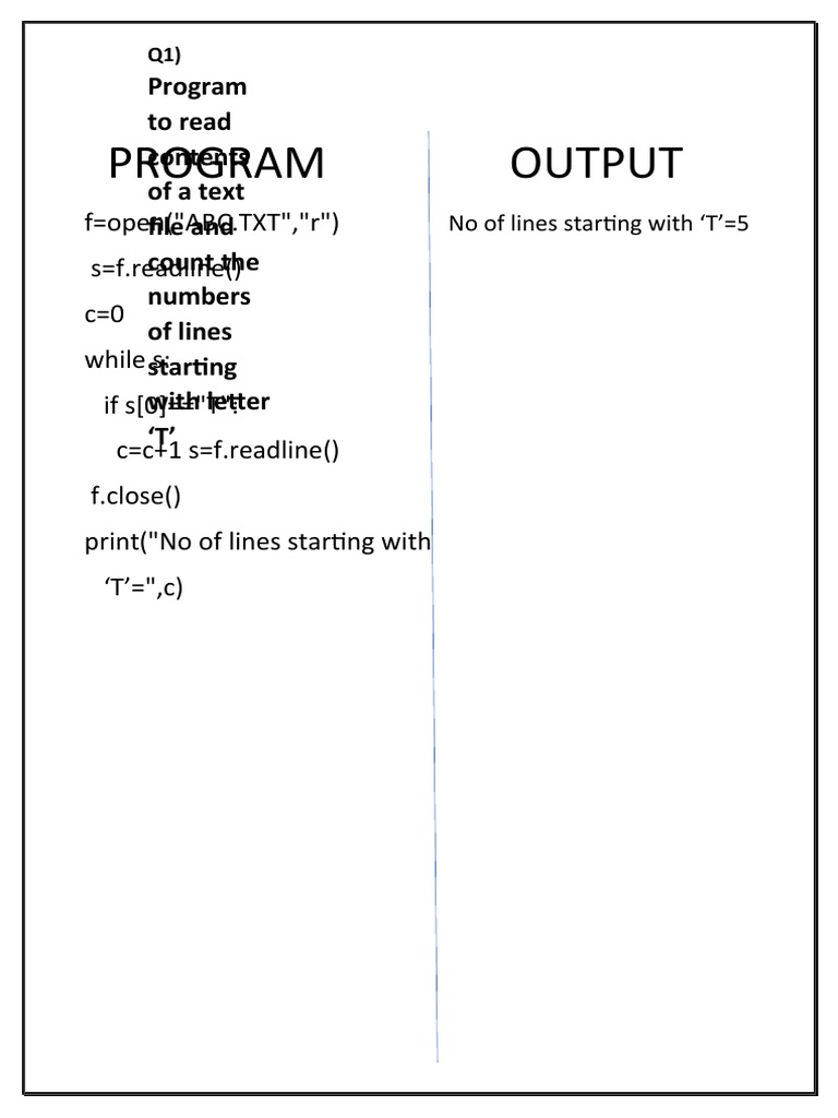 Python Programs for File and List Operations | PDF | Teaching Methods ...
