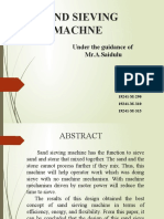 Sieving Machine Design and Fabrication