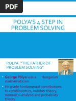 Polya's 4 Step in Problem Solving