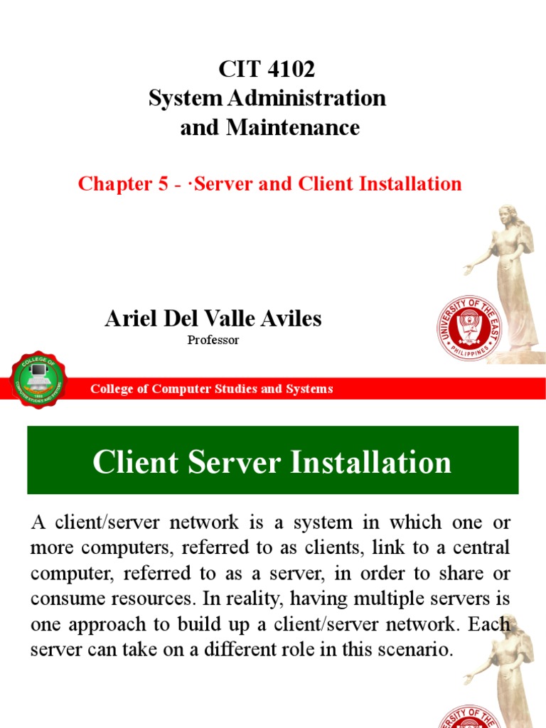 Chapter 5 - Server and Client Installation | PDF | Client–Server Model ...