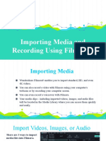 2 - Importing Media and Recording