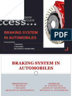 Braking System in Automobiles