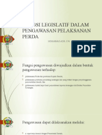 Fungsi Legislatif Dalam Pengawasan Pelaksanan Perda