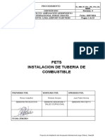 NL - 3000 - NF - PRC - IPK - NNA - HS - 000098 - Procedimiento Escrito de Trabajo Seguro PETS Instalación de Tubería de Combustible - Rev.4