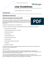 Schizophrenia Guidelines - Guidelines Summary