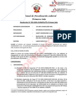 Resolución laboral