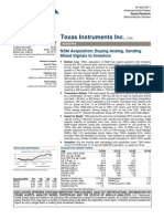 Texas Instruments Inc.: NSM Acquisition: Buying Analog, Sending Mixed Signals To Investors