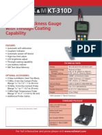 Ultrasonic Thickness Gauge With Through Coating Capability: Features
