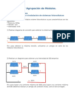 Taller Agrupación de Módulos.: Nombre: JOEL ROCHA Diplomado Montaje e Instalación de Sistemas Fotovoltaicos Itsa