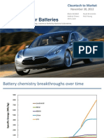 High-Energy, Low-Weight Lithium Sulfur Batteries: Cleantech To Market