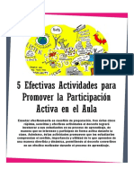 ActividadesPromoverParticipaciónActivaAula