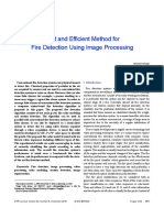 Fast and Efficient Method For Fire Detection Using Image Processing