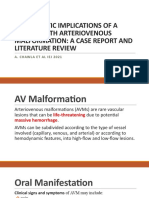 Endodontic Implications of A Patient With Arteriovenous Malformation: A Case Report and Literature Review