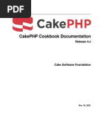 Cake PHP Cookbook