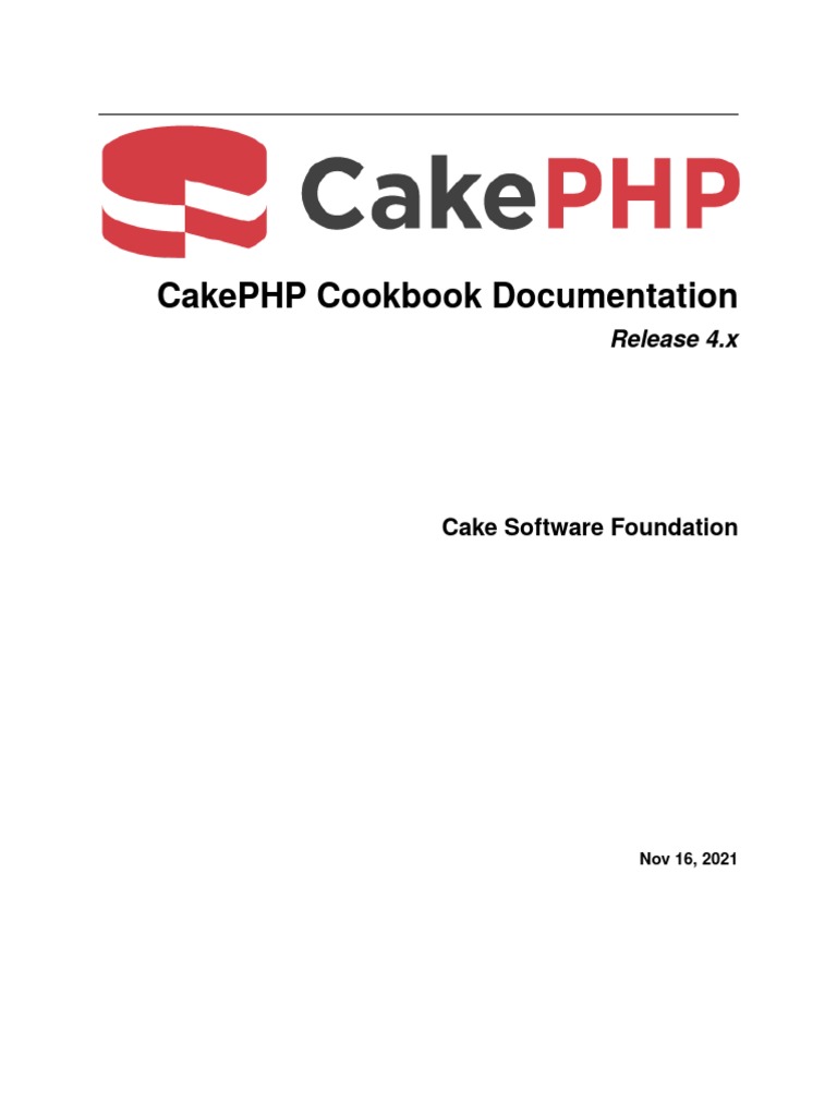 Cake PHP Cookbook | PDF | Information Technology | Computing