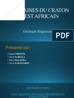 Les Chaines Du Craton Ouest Africain