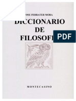 Ferrater Mora Jose. Diccionario de Filosofia. Tomo I a-K