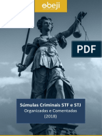 Súmulas Criminais STF e STJ Organizadas e Comentadas (2018)