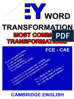 Most Common Transformations - CAE FCE