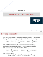Continuous Distributions: Section 2