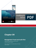 ACC 450 - Chapter No. 04 - Management Fraud & Audit Risk - Auditing & Assurance Services - Updated