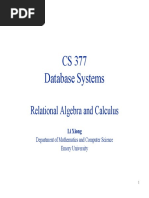 06 Additional Relational Operation - Relational Algebra and Calculus