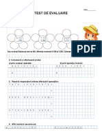 Evaluare Sumativa MEM Cls. a III- A