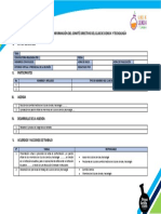 Acta Oficial de Con Formación Del Comité Directivo Del Club de Ciencia y Tecnología