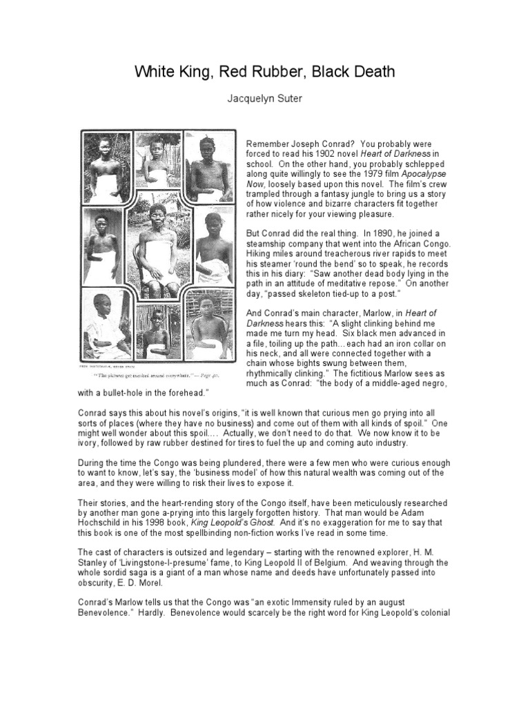 White King, Red Rubber, Black Death PDF Heart Of Darkness Kurtz