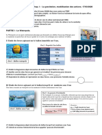 DM 3eeme Chapi Gravitation Modeelisation - Actions