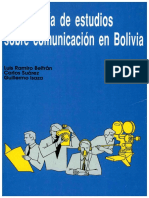 Bibliografía de Estudios Sobre Comunicación en Bolivia