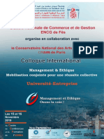 Colloque Ethique Et Management