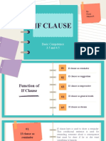 If Clause: Basic Competence 3.5 and 4.5