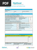 Form 4: Meitheal Closure and Feedback Form Confidential: 1. Child or Young Person