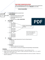 Demonstration Speech Outline