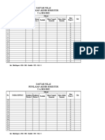 Daftar Nilai Pas