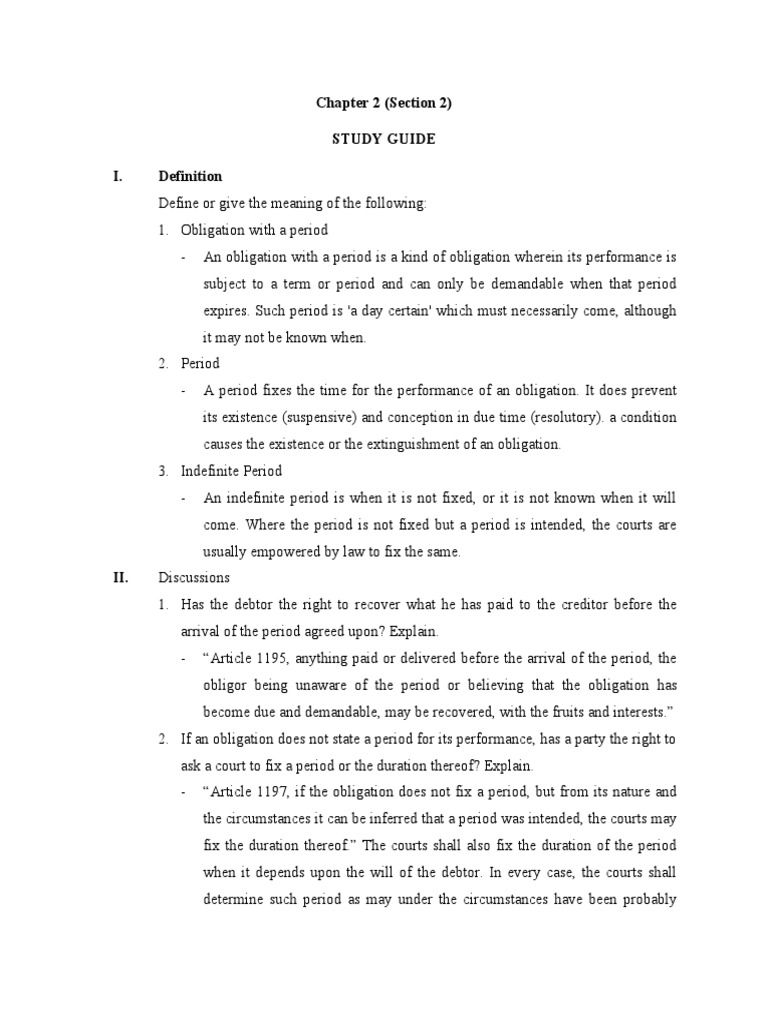 Chapter 2 (Section 2) Study Guide I | PDF | Guarantee | Law And Economics