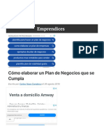 Como Elaborar Un Plan Negocios Que Se Cumpla