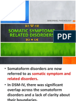 Week 11 Somatic Symptom and Related Disorders