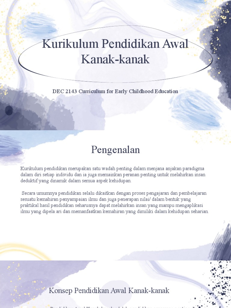 Curriculum For Early Childhood Education Week 1 PDF