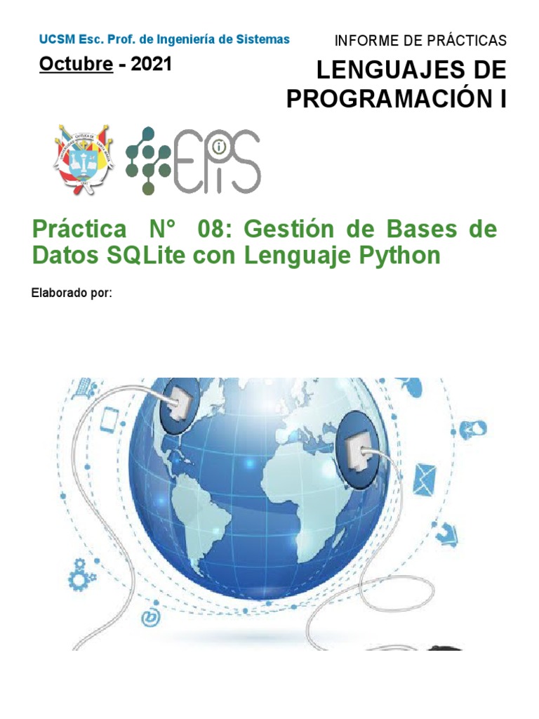 Gestión de SQLite con Python: Práctica 8 | PDF | Python (lenguaje de ...