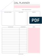 Goal Planner Pink