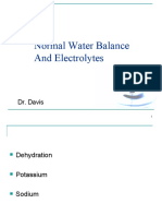 Normal Water Balance and Electrolytes