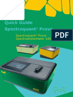 Quick Guide Spectroquant Prove