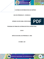 TallerEvidencia 6 Informe Identificar Los Sistemas de Informacion en Una Empresa