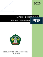 Modul Praktikum Teknologi Bahan Alam